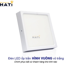 Đèn ốp nổi TLC vuông vỏ trắng 6w/12w/18w/24w