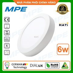 Đèn ốp nổi tròn viền trắng MPE Seri SRPL