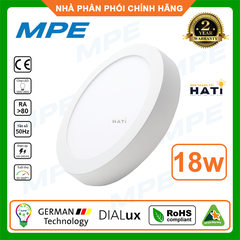 Đèn ốp nổi tròn viền trắng MPE Seri SRPL