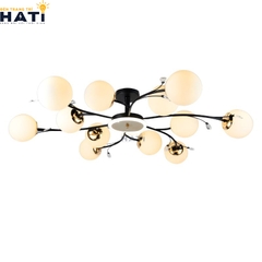 . Đèn ốp trần decor Aro phù hợp lắp đặt tại phòng khách, phòng ngủ hoặc hành lang, giúp không gian trở nên gọn gàng và hài hòa hơn.