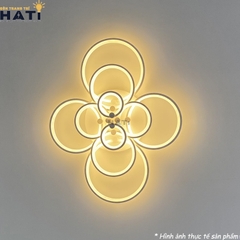 Đèn ốp trần led 10 vòng tròn