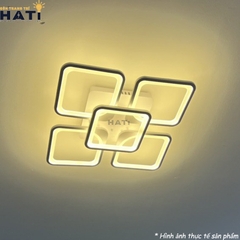 Đèn ốp trần led 5 ô vuông