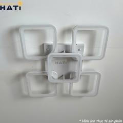 Đèn ốp trần led 5 ô vuông