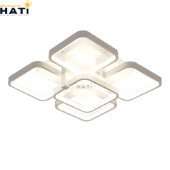 Đèn ốp trần led 5 ô vuông