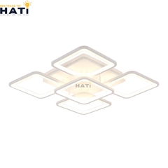 Đèn ốp trần led 5 ô vuông