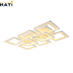 Đèn ốp trần led 6+2 ô vuông
