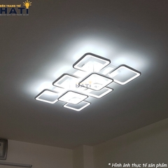 Đèn ốp trần led 6+2 ô vuông