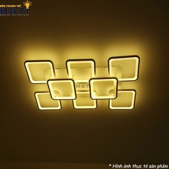 Đèn ốp trần led 6+2 ô vuông