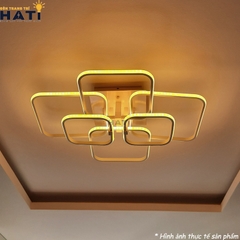 Đèn ốp trần led 6 ô vuông viền ngoài