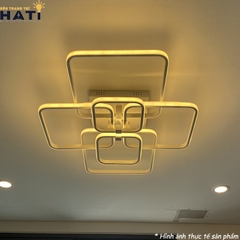 Đèn ốp trần led 6 ô vuông viền ngoài