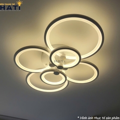 Đèn ốp trần LED 6 vòng tròn bảo hành 2 năm
