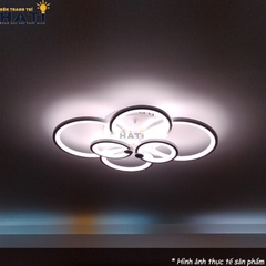 Đèn ốp trần led 6 vòng tròn
