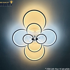 Đèn ốp trần led 8 vòng tròn