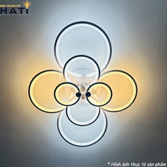 Đèn ốp trần led 8 vòng tròn