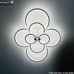 Đèn ốp trần led 8 vòng tròn