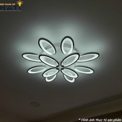 Đèn ốp trần led tai thỏ 12 cánh