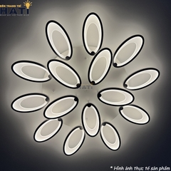 Đèn ốp trần led tai thỏ 15 cánh