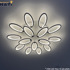 Đèn ốp trần led tai thỏ 15 cánh