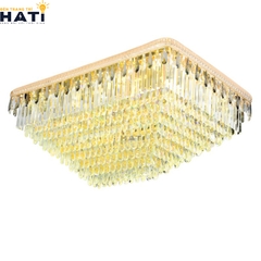 Đèn ốp trần pha lê chữ nhật Bilus sở hữu kiểu dáng thanh lịch cùng hiệu ứng ánh sáng lung linh, phù hợp lắp đặt tại phòng khách, phòng ngủ hoặc khu vực sinh hoạt chung.