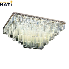 Đèn ốp trần pha lê chữ nhật Daxton