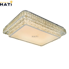 Đèn ốp trần pha lê chữ nhật Kaylus mang phong cách hiện đại kết hợp pha lê cao cấp, tạo điểm nhấn ánh sáng tinh tế cho không gian sống