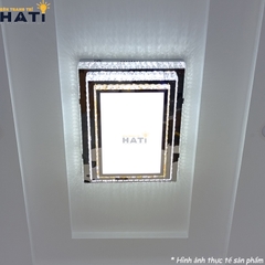 Đèn ốp trần pha lê chữ nhật Khadija