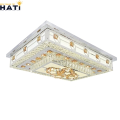 Đèn ốp trần pha lê chữ nhật Stacy