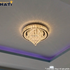 Đèn ốp trần pha lê tròn Arlan