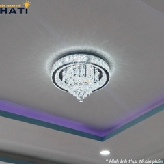 Đèn ốp trần pha lê tròn Arlan