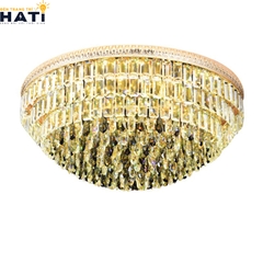 Đèn ốp trần pha lê tròn Bramwell nổi bật với kiểu dáng hiện đại, pha lê cao cấp tạo hiệu ứng ánh sáng lung linh, phù hợp lắp đặt cho phòng khách, phòng ngủ hoặc căn hộ sang trọng.
