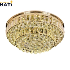 Đèn ốp trần pha lê tròn Corbin là mẫu đèn ốp trần pha lê cao cấp với thiết kế tròn sang trọng, các chi tiết pha lê tinh xảo giúp không gian trở nên lung linh và nổi bật hơn.