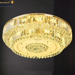 Đèn ốp trần pha lê tròn Dalton là mẫu đèn ốp trần pha lê cao cấp với thiết kế tròn sang trọng, các chi tiết pha lê tinh xảo giúp không gian trở nên lung linh và nổi bật hơn.