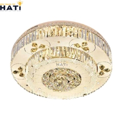 Đèn ốp trần pha lê tròn Dilim