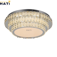 Đèn ốp trần pha lê tròn Pylus là mẫu đèn ốp trần pha lê cao cấp với thiết kế tròn sang trọng, kết hợp các chi tiết pha lê lấp lánh giúp không gian trở nên nổi bật và đẳng cấp hơn.