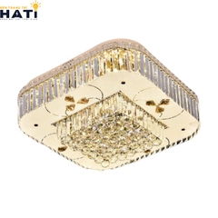 Đèn ốp trần pha lê Vuông Dilim