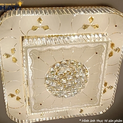 Đèn ốp trần pha lê Vuông Dilim