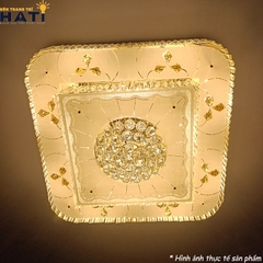 Đèn ốp trần pha lê Vuông Dilim