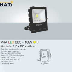 Đèn pha led Anfaco 005 10w-20w-30w-50w-100w-150w-200w