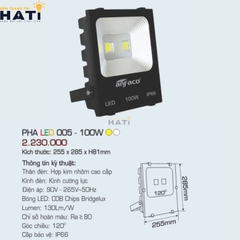 Đèn pha led Anfaco 005 10w-20w-30w-50w-100w-150w-200w