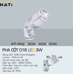 Đèn pha mặt dựng Anfaco PHA CỘT 018 3w - 7w - 10w