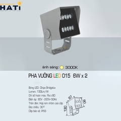 Đèn pha mặt dựng Anfaco PHA VUÔNG 015 4w - 6w - 9w - 12w