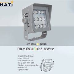 Đèn pha mặt dựng Anfaco PHA VUÔNG 015 4w - 6w - 9w - 12w