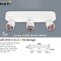Đèn rọi đế ngồi Anfaco AFC 818 màu trắng - đen 7w