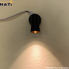 Đèn rọi đế ngồi Harri vỏ đen
