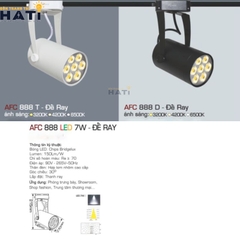 Đèn rọi ray Anfaco AFC 888 màu trắng - đen 7w  - 12w