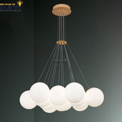 Đèn thả chùm mặt trăng 13 bóng