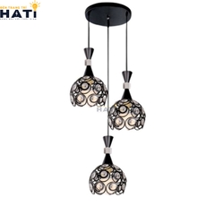Đèn thả combo Ostrich màu đen