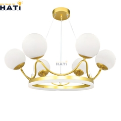 Đèn thả decor Meadow phù hợp lắp đặt tại phòng khách chung cư, tạo điểm nhấn nổi bật và thu hút ánh nhìn.