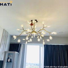 Đèn thả decor Lara trong không gian phòng khách