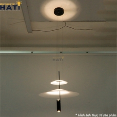 Đèn thả Salis Kiểu C kích thước 500mm sang trọng
